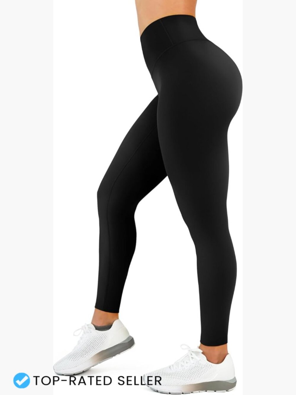 High Waisted Tummy Control Leggings No Front Seam Buttery Soft Yoga Pants 25"